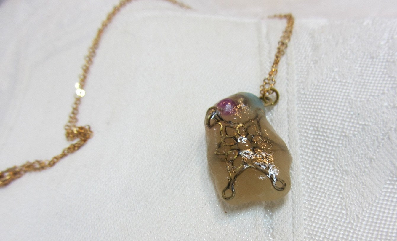 Twila and Loyl Handmade Star Pendant on Gold Filled Chain