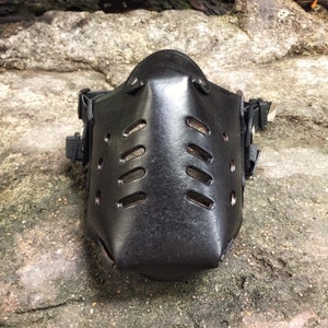 Leather P2/N95 mask COVER Style 1 P2 mask NOT included image 6