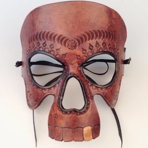 Dunkle Calavera Sugar Skull Maske