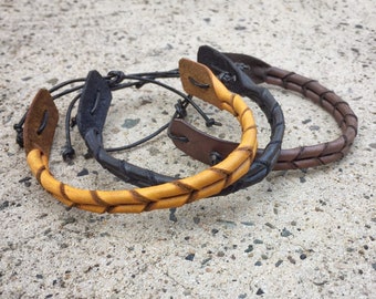 Leather bracelet