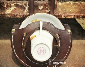 Steampunk teacup holster - Brown