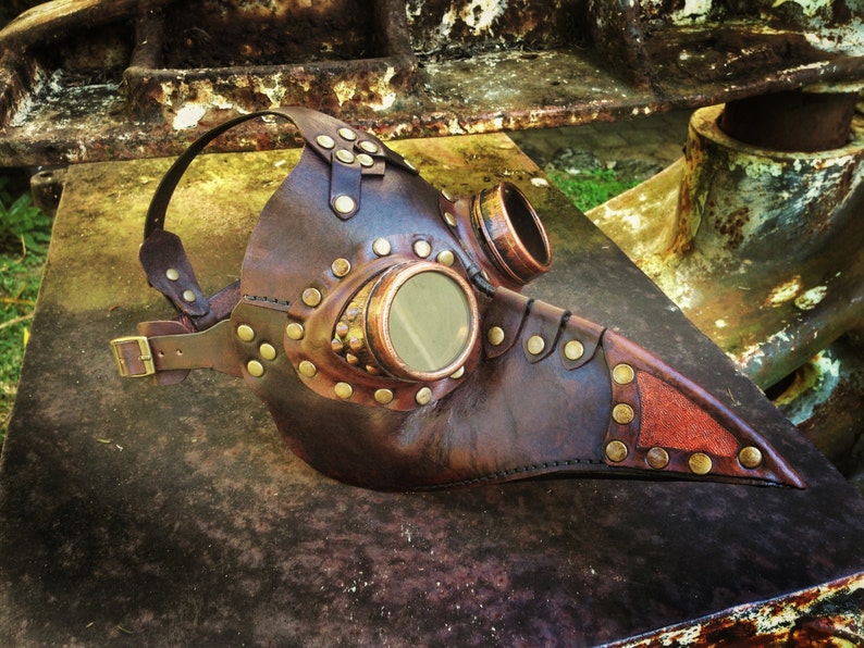 Doc Copper Plague Doctor Steampunk mask image 1