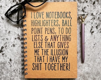 Funny Adult Rude Notebook Journal A5 To Do Lists, Making Lists