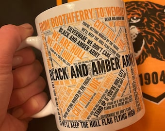 Hull City AFC Chant Mug with Matching Coaster option