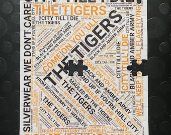 80 Piece Hull City AFC Chants The Tigers Jigsaw Puzzle. Free UK Delivery