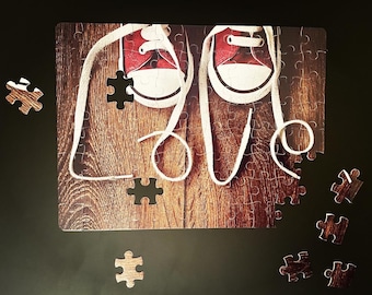 80 or 48 Piece Personalised Jigsaw Puzzle. Free UK Delivery