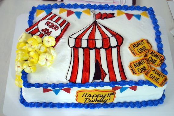Carnival Sheet Cake Decorating Kit Edible