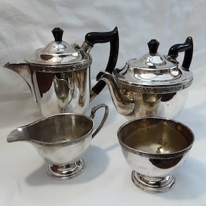 REDUCED Sheffield Silverplate Viners Alpha Teaset 4-Piece