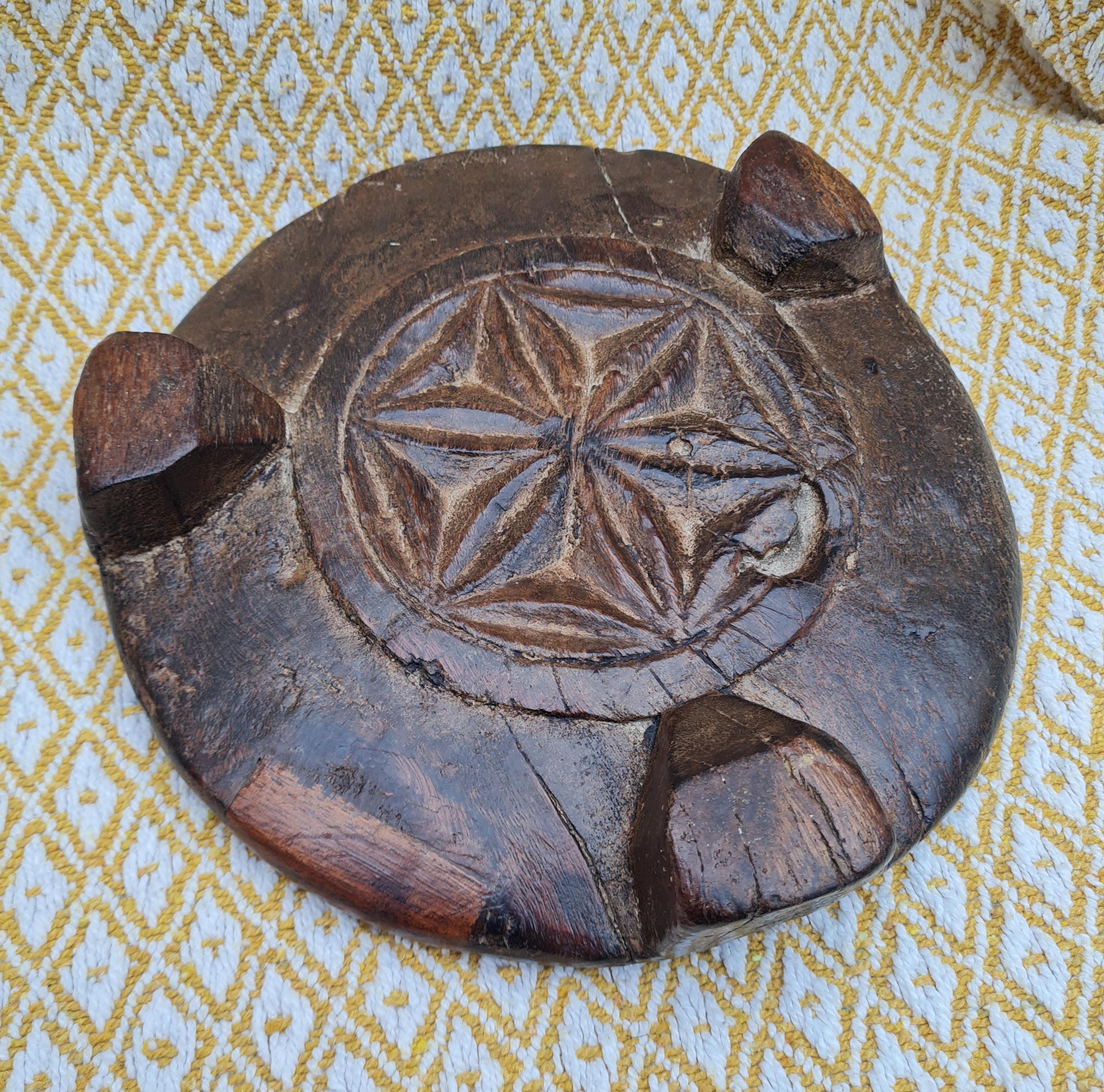 Antique Indian Rustic Wooden Chapatti Riser - Etsy