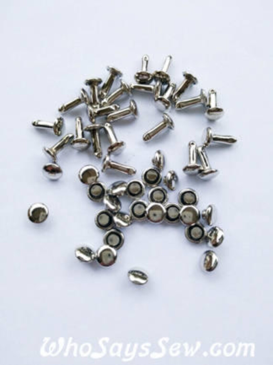 6mm Double Cap Rivets. 10mm Shank Length. 3 Colours Silver Etsy