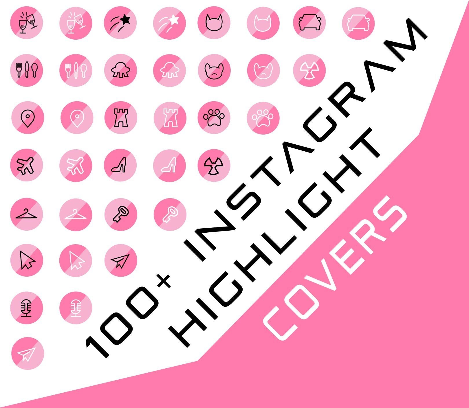 100 Pink Instagram Highlight Covers Etsy