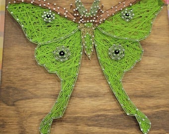 Luna Moth String Art Sign, Luna Moth, Moth, Made to Order