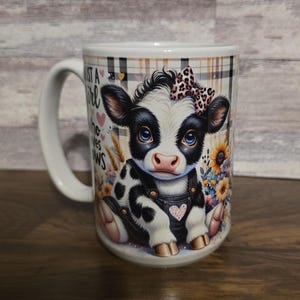 Ready to Ship, 15 oz. Cow Mug, Cow, Just a Girl who Loves Cows, Calf