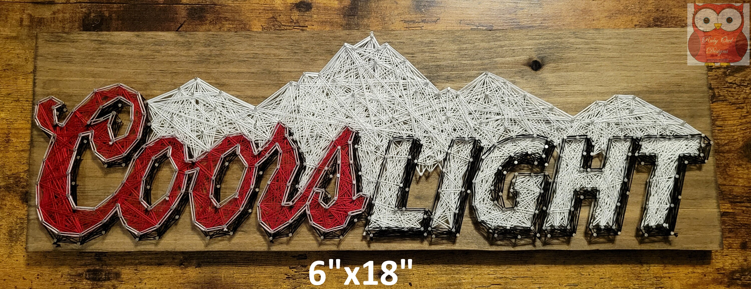 Coors Light String Art Sign, Horizontal, Made to Order - Etsy