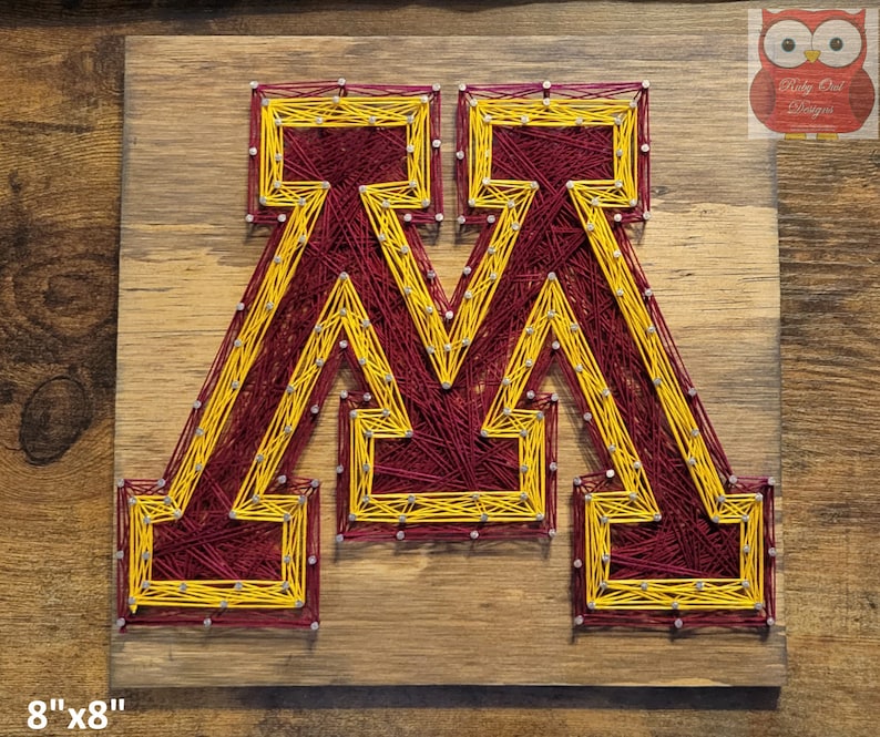 Minnesota College String Art Sign, Gophers, Made to Order - Etsy