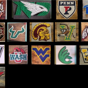 College String Art Sign, College Sports, College Teams, NCAA, Made to ...