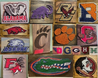 College String Art Sign, College Sports, College Teams, NCAA, Made to Order