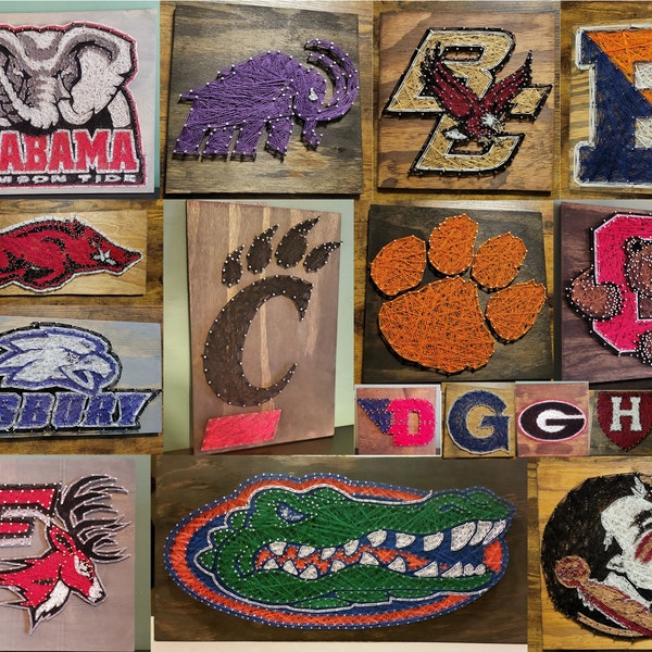 College String Art Sign, College Sports, College Teams, NCAA, Made to Order