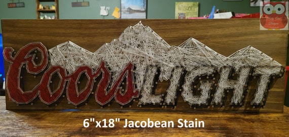 Coors Light String Art Sign, Horizontal, Made to Order - Etsy