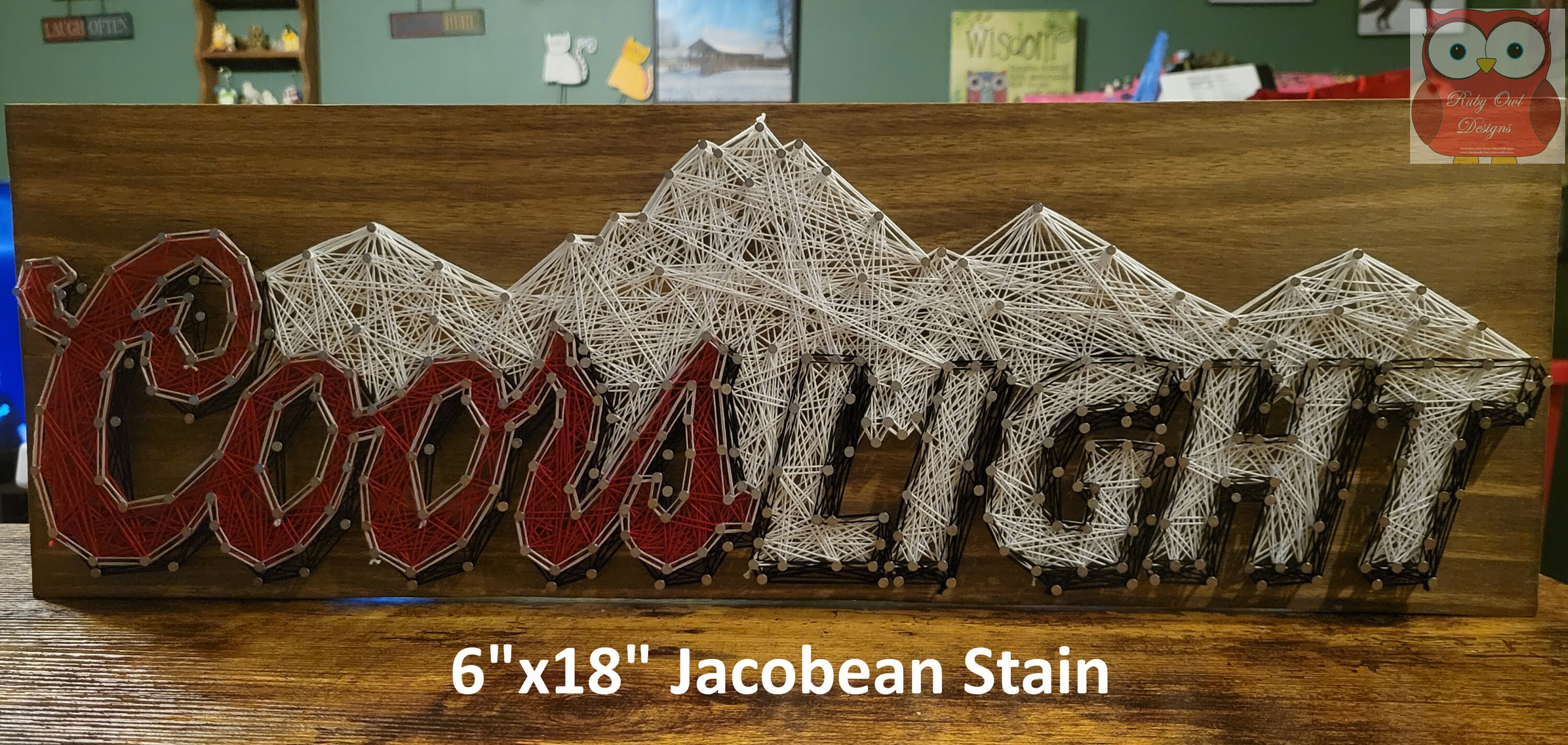 Coors Light String Art Sign, Horizontal, Made to Order - Etsy