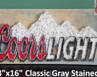 Coors Light String Art Sign, Horizontal, Made to Order - Etsy