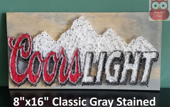 Coors Light String Art Sign, Horizontal, Made to Order - Etsy