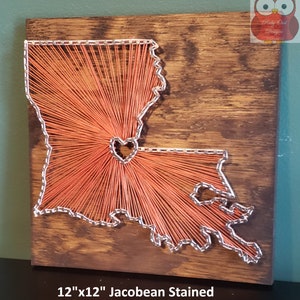 State of Louisiana String Art Sign, Louisiana, Made to Order
