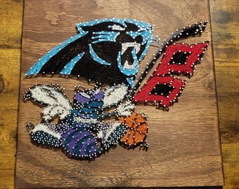 11"x14" Carolina Teams String Art Sign, Made to Order, North Carolina, Panthers, Hurricanes, Hornets