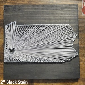 State of Pennsylvania String Art Sign, Pennsylvania, Made to Order
