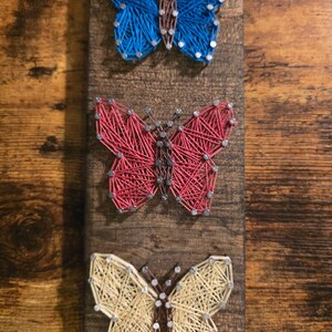 Butterfly String Art Sign, Butterfly, Triple Butterfly, Butterflies, Made to Order