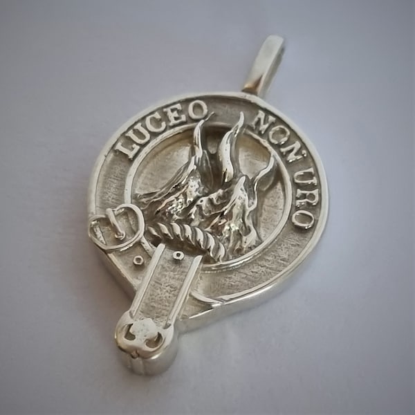 MacKenzie Clan Crest Pendant - Sterling Silver or Gold