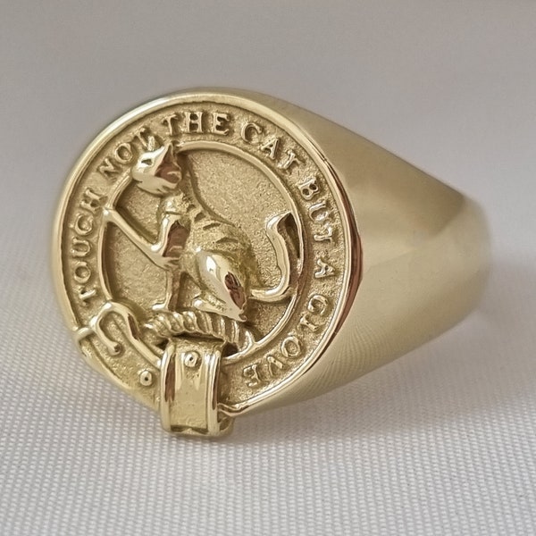 MacPherson Clan Crest Signet Ring