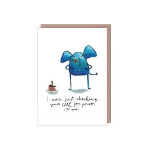 Tarjeta de cumpleaños con elefante
