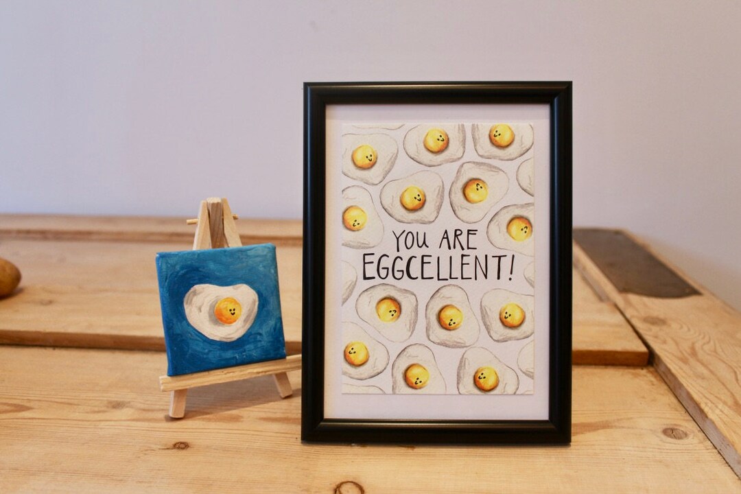 You Are Eggcellent - Excellent Egg Pun - Motivational Postcard - A6 ...