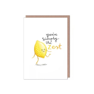 You're Simply the Best Zest Valentijnsdag/verjaardag/jubileum Lemon Pun-kaart
