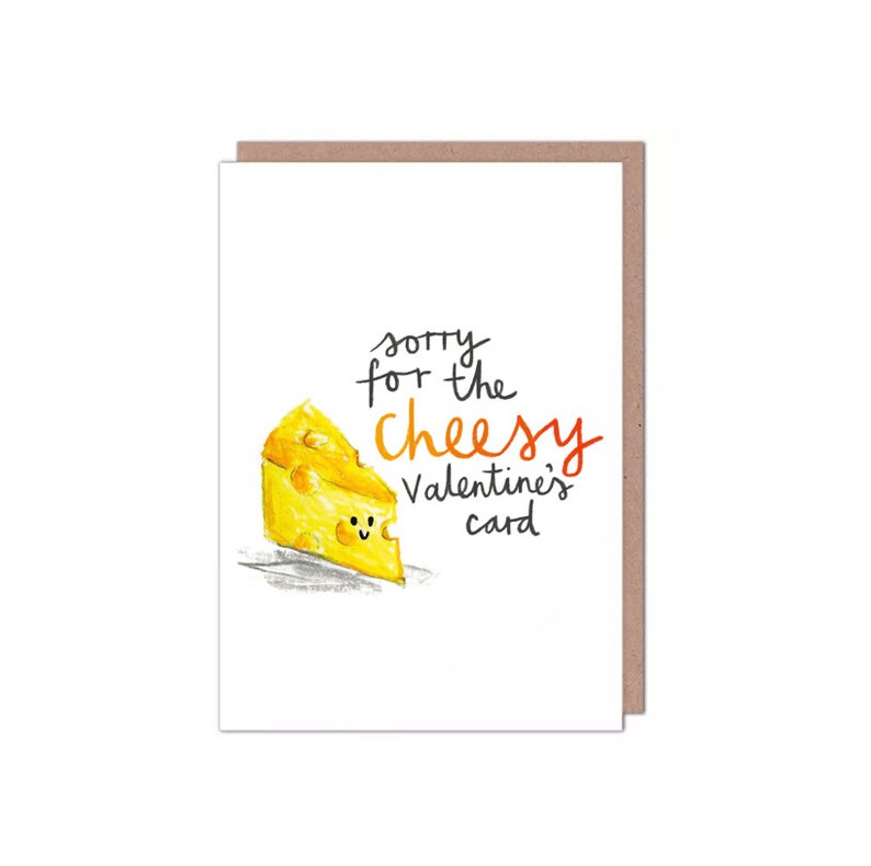 Cheesy Cheese Pun Valentines/anniversary Card Etsy