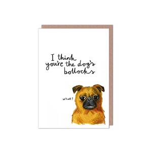 Dog's Bollocks Valentijnsdag/jubileum/verjaardag Rude Card