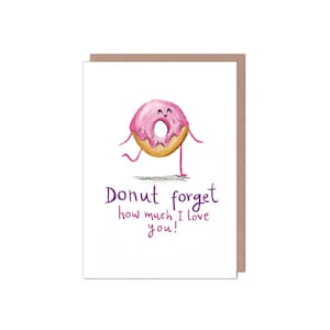 Donut Valentijns-/verjaardags-/jubileumkaart