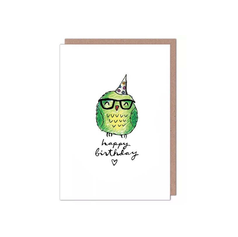 Owl Birthday Card