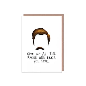 Tarjeta de cumpleaños de Ron Swanson Parks and Rec