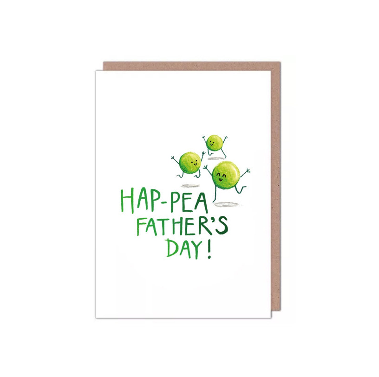 Happy 'hap-pea' Father's Day Pun Card - Etsy