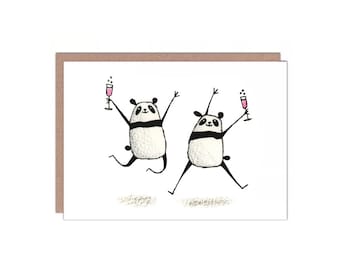 Congratulations/Engagement/Wedding Panda Card