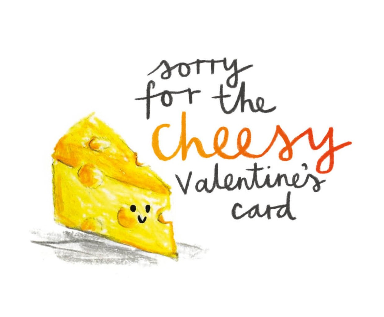 Cheesy Cheese Pun Valentines/anniversary Card Etsy