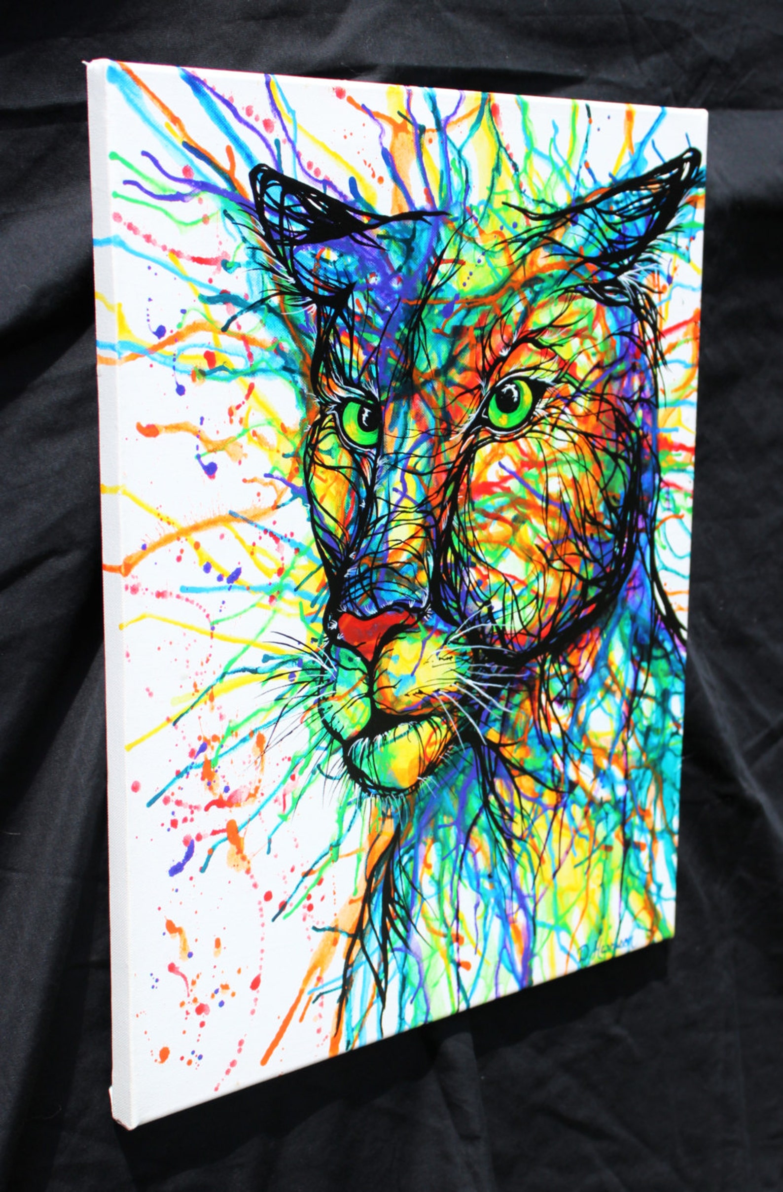 Florida Panther Abstract Art Original Painting | Etsy