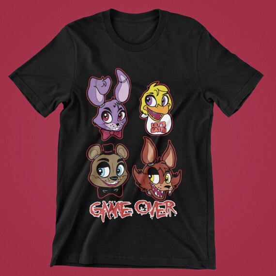 Five Nights At Freddys T-Shirt Comic Vintage FNAF Game