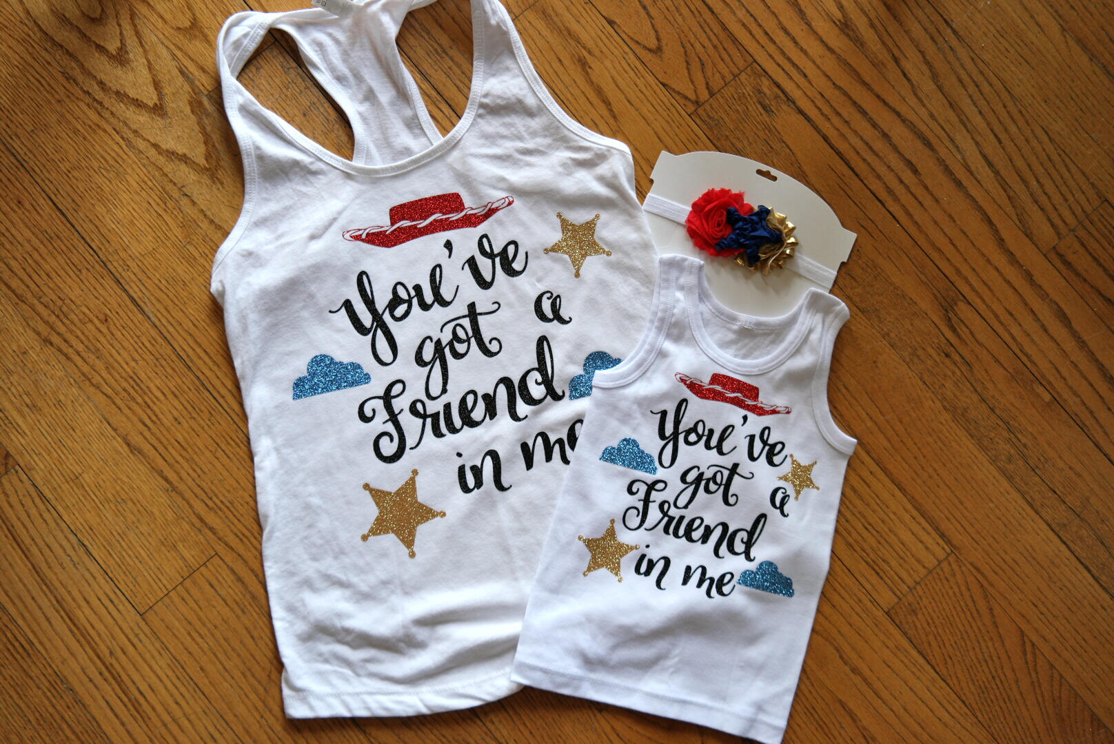 Handmade custom girl's toy story shirt Mom and daughter Etsy