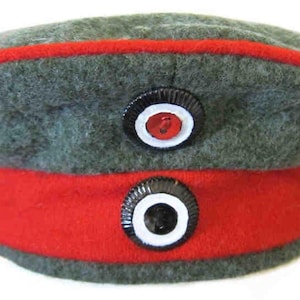 Ratisbon's | Prussia - M1907 Fieldgrey Artillery Field Cap (Krätzchen
