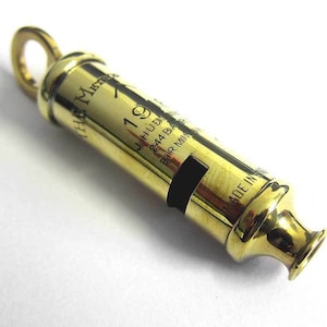 WW1 Whistle Army RAF RFC Signalling Metropolitan wwI NEW J Hudson & Co Acme Brass Usa Uk Empire