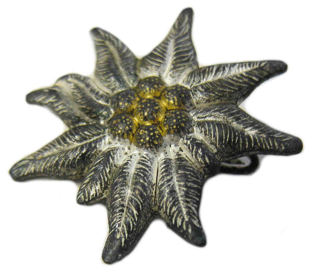 WW1 エーデルワイス キャップ バッジ オーストリア ハンガリー ドイツ