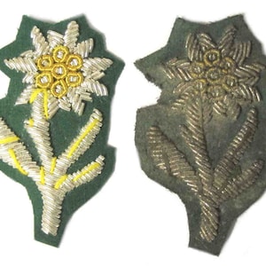 Edelweiss Cap Badge Austrian Hungarian FJI Edelweiß WW1 WWI k.k. Landesschützen